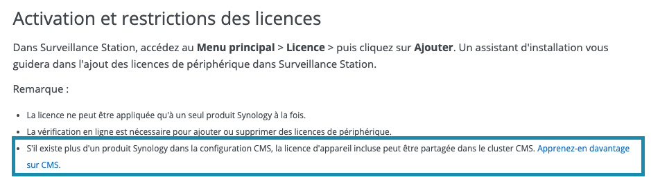 licence surveillance station - Surveillance Station - NAS-Forum